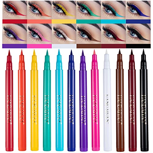 Best Land 12 Colors Matte Liquid Eyeliner Set