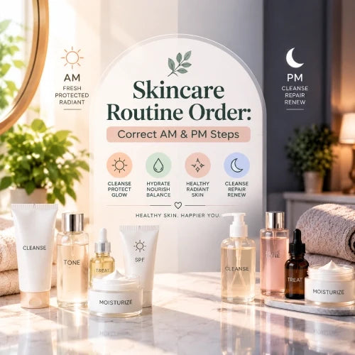 Skincare Routine Order: Correct AM & PM Steps