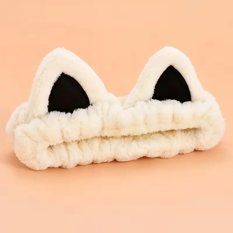 Fluffy Cat Ear Spa Headband