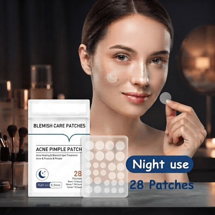 Invisible Acne Patches Day & Night Hydrocolloid Spot Dots