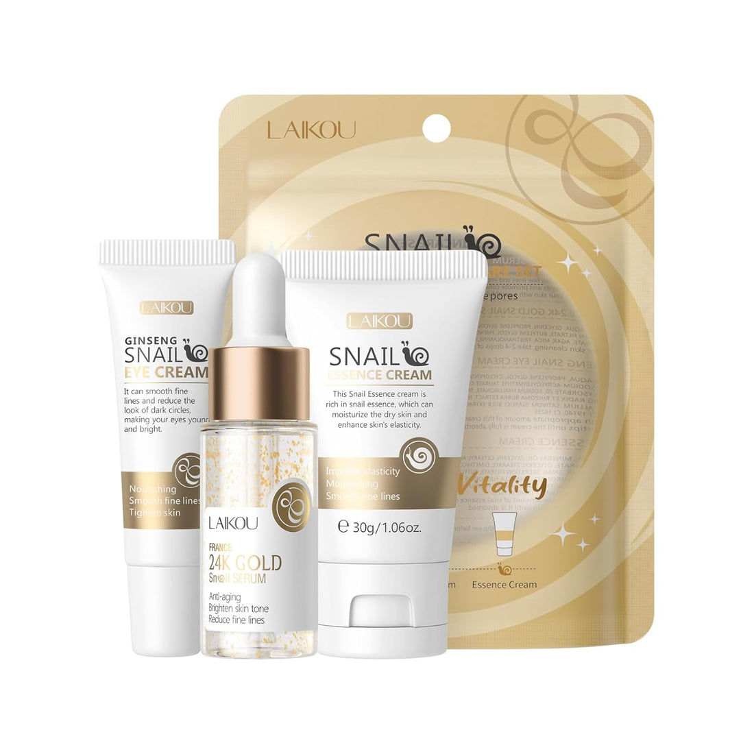 Complete Hydrating Korean Skincare Set – Cleanser, Toner, Serum & Cream