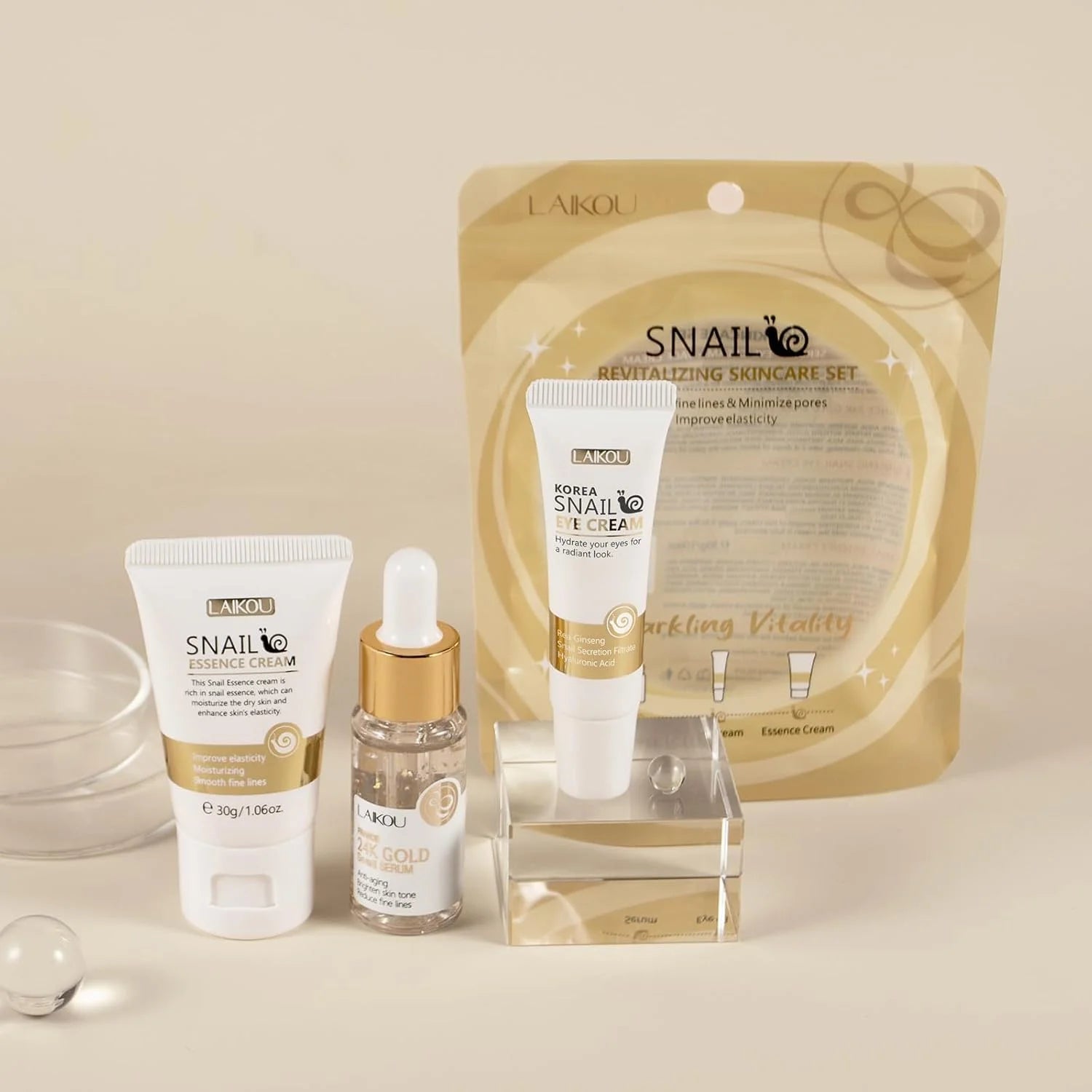 Complete Hydrating Korean Skincare Set – Cleanser, Toner, Serum & Cream