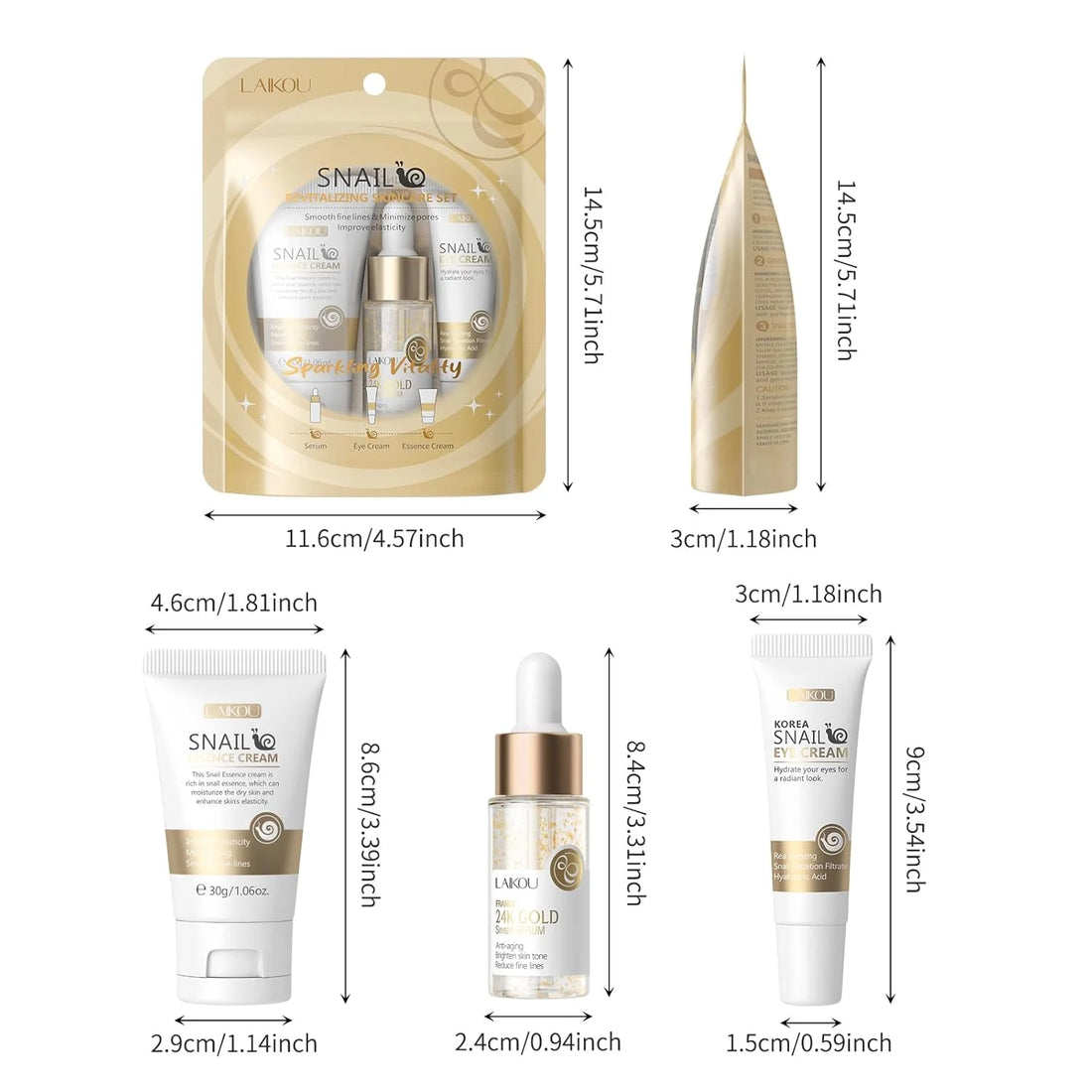 Complete Hydrating Korean Skincare Set – Cleanser, Toner, Serum & Cream