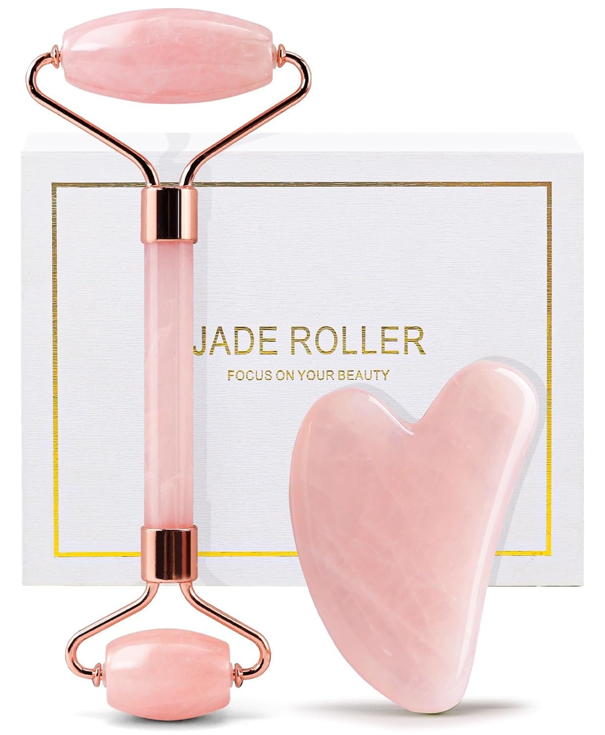 Jade Roller & Gua Sha Set Face Lifting Massage Tools