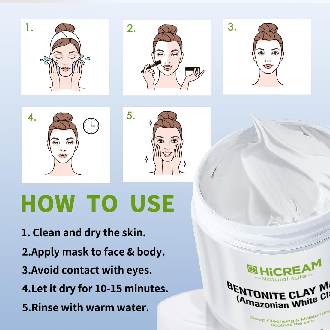 Turmeric Vitamin C Clay Mask Brightening Skin Care