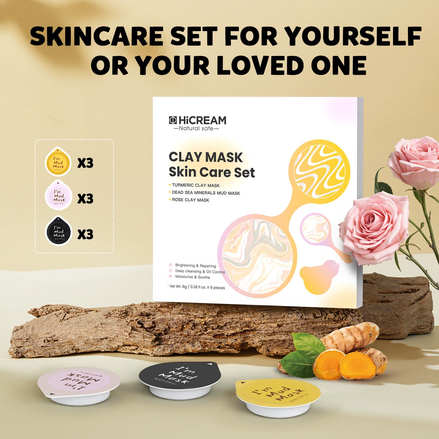 Turmeric Vitamin C Clay Mask Brightening Skin Care