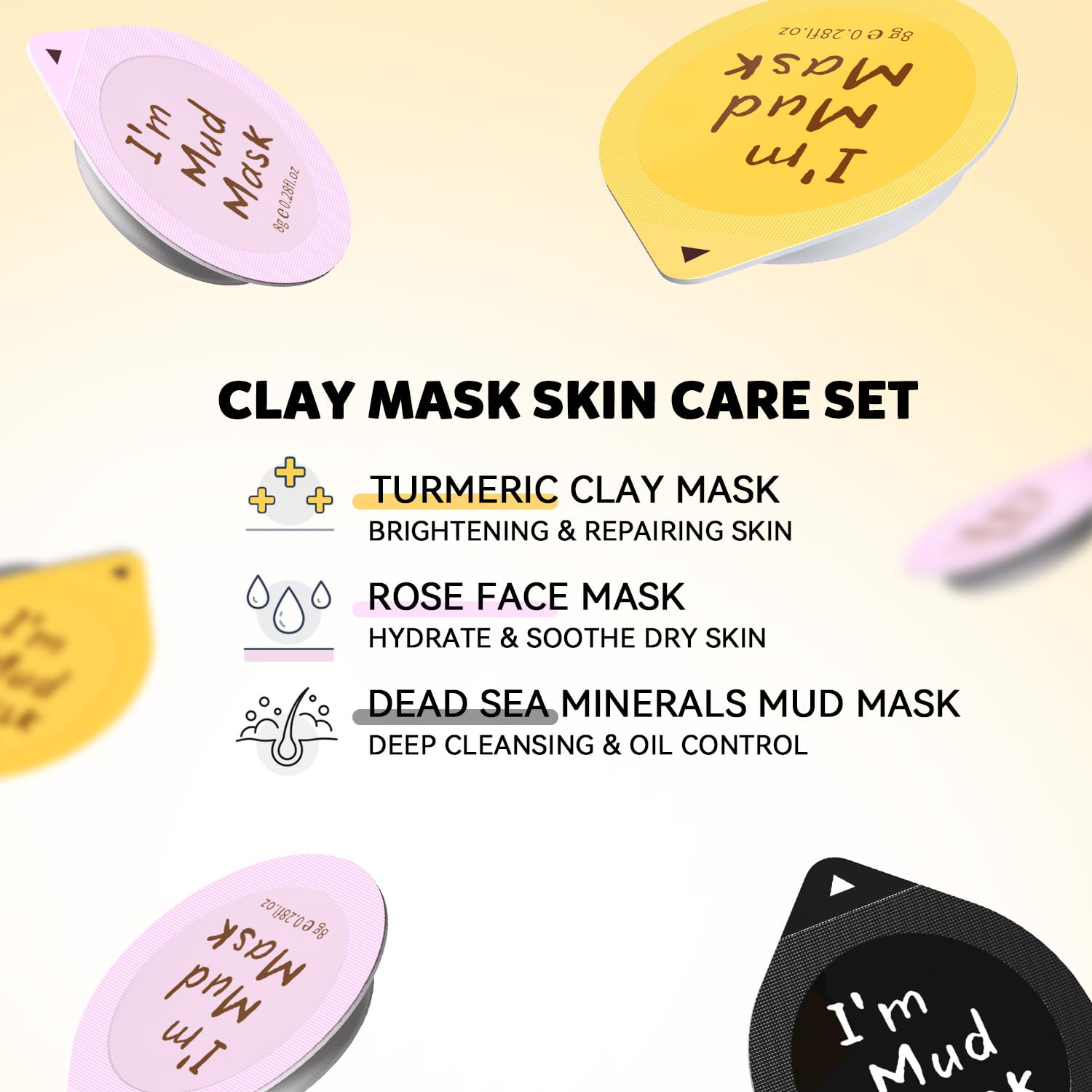 Turmeric Vitamin C Clay Mask Brightening Skin Care