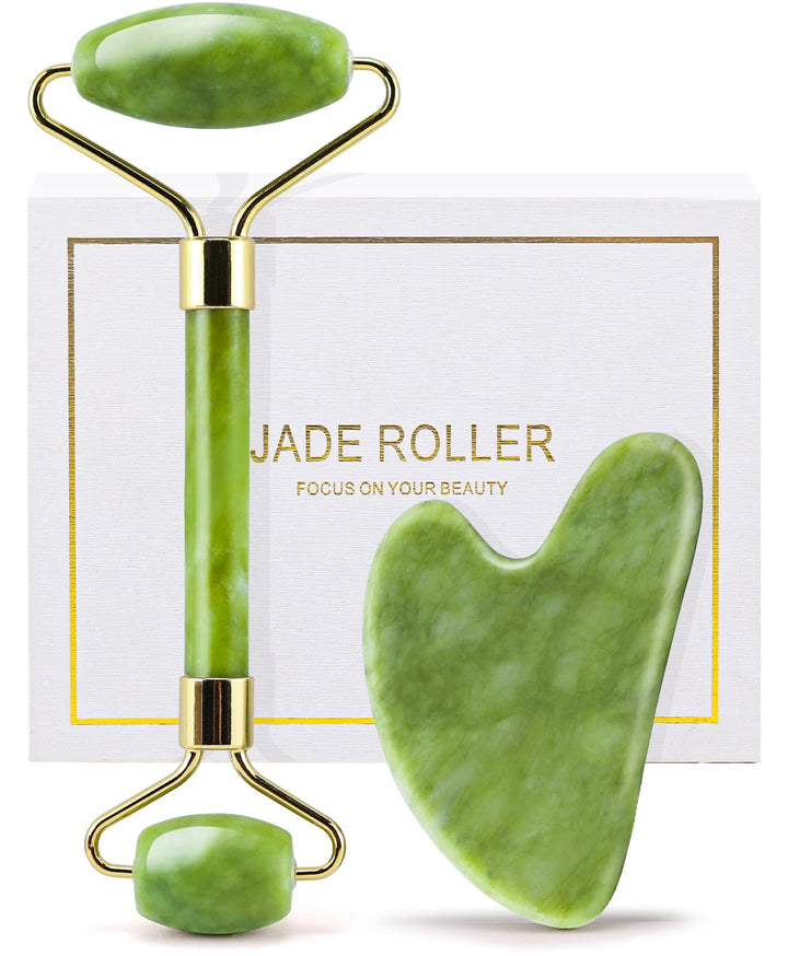 Jade Roller & Gua Sha Set Face Lifting Massage Tools