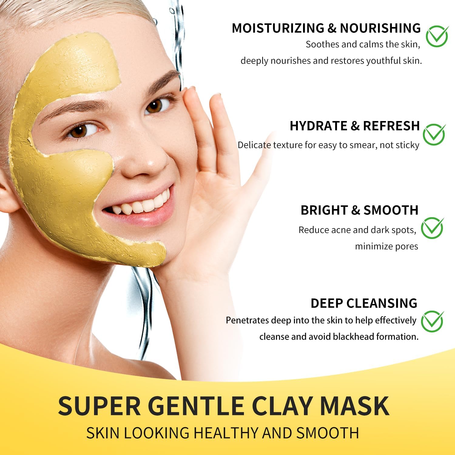 Turmeric Vitamin C Clay Mask Brightening Skin Care