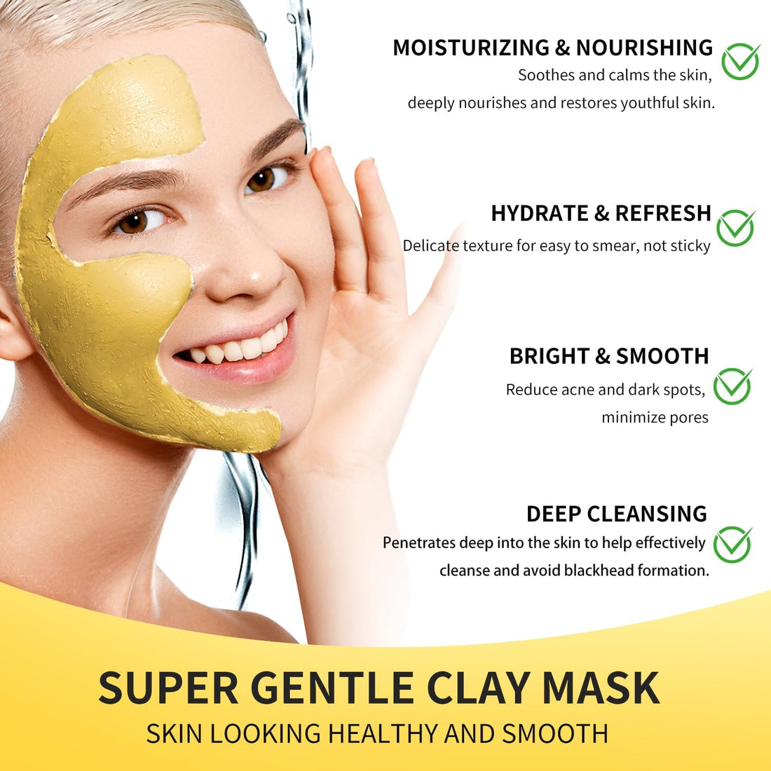 Turmeric Vitamin C Clay Mask Brightening Skin Care