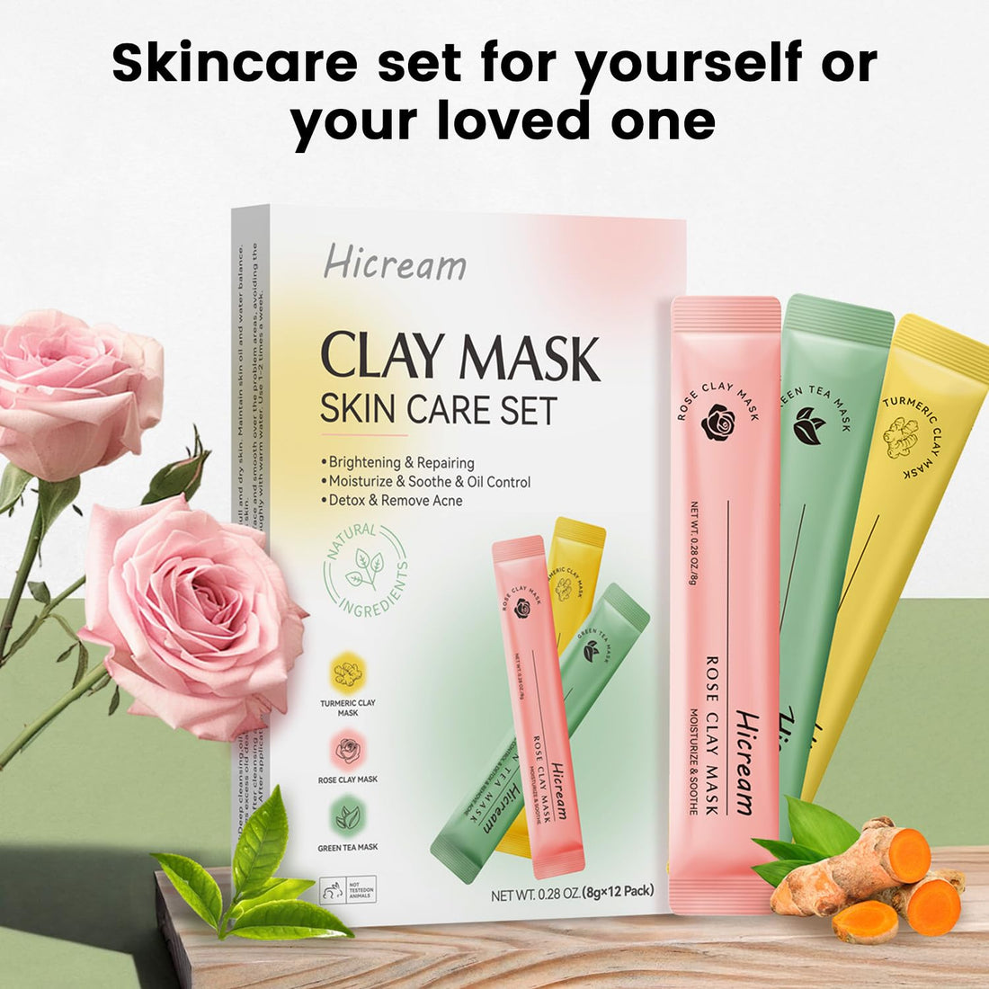 Turmeric Vitamin C Clay Mask Brightening Skin Care