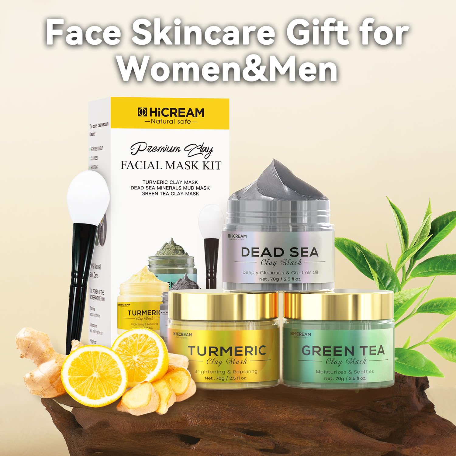 Turmeric Vitamin C Clay Mask Brightening Skin Care