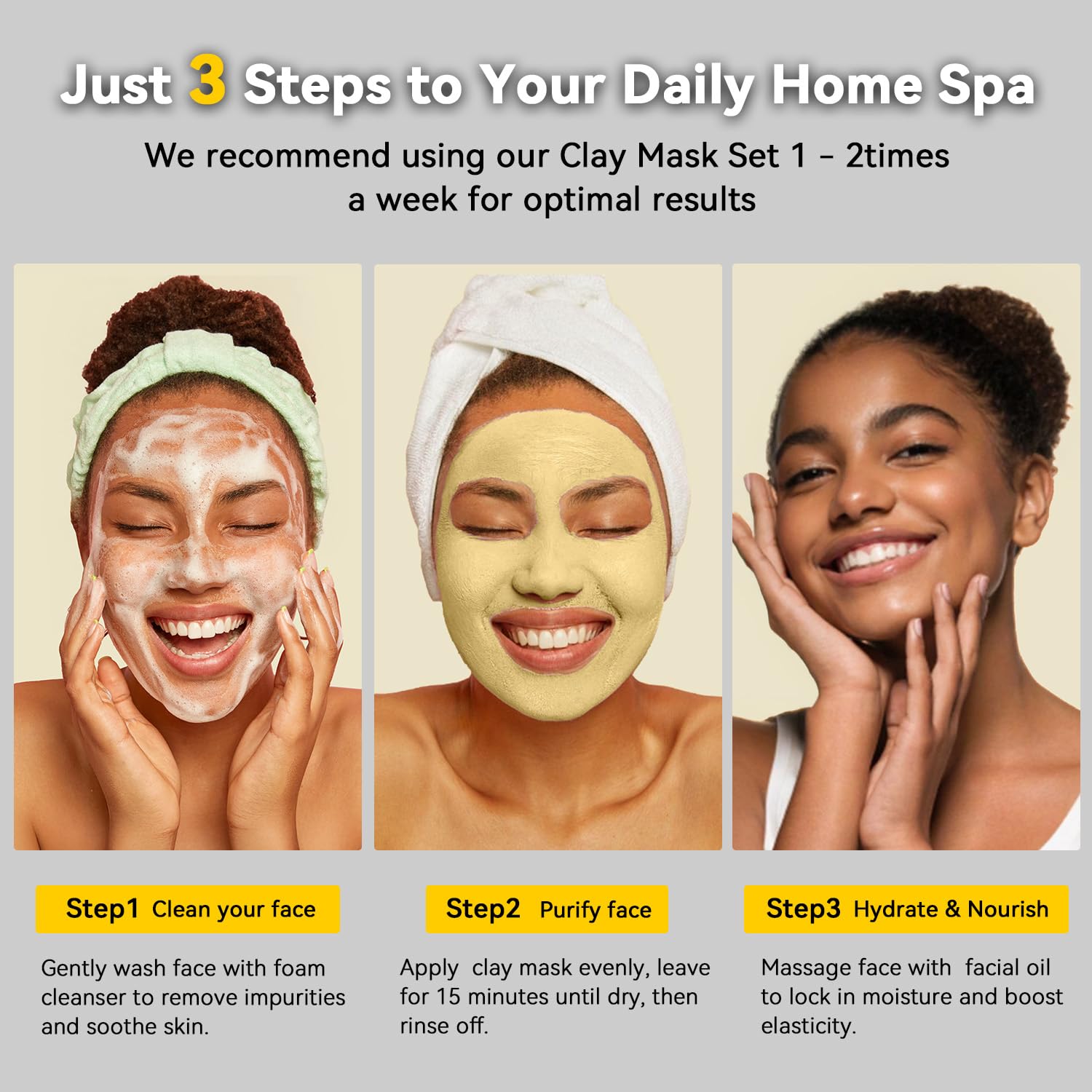 Turmeric Vitamin C Clay Mask Brightening Skin Care