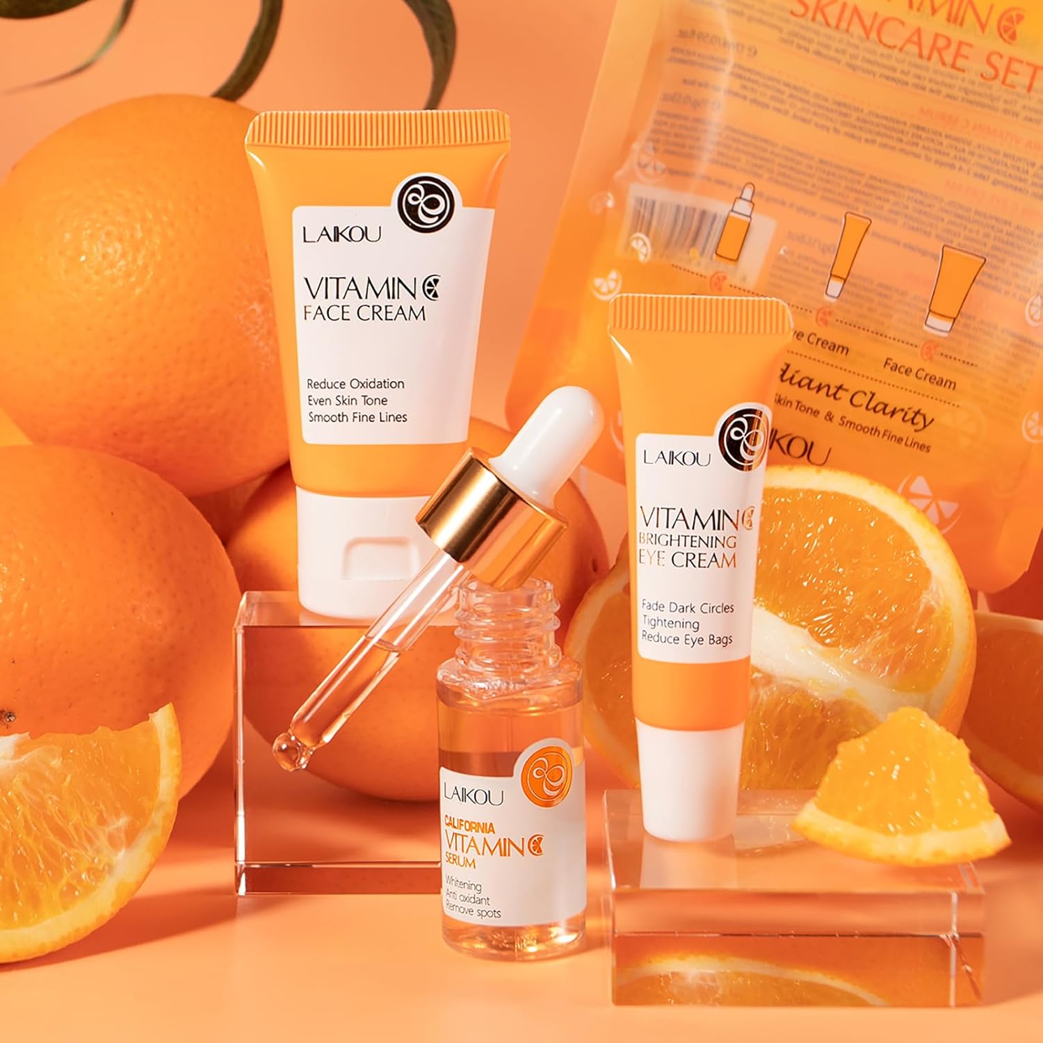 Japan Sakura Travel Skincare Set – Hydrating Serum, Eye Cream & Face Cream