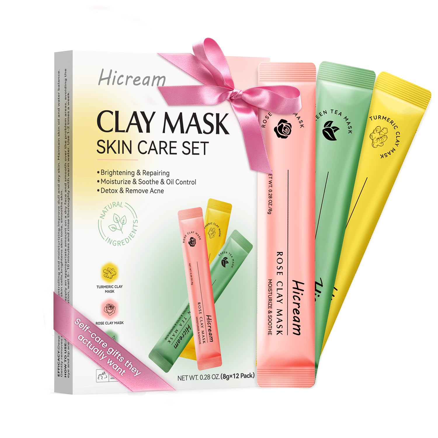 Turmeric Vitamin C Clay Mask Brightening Skin Care