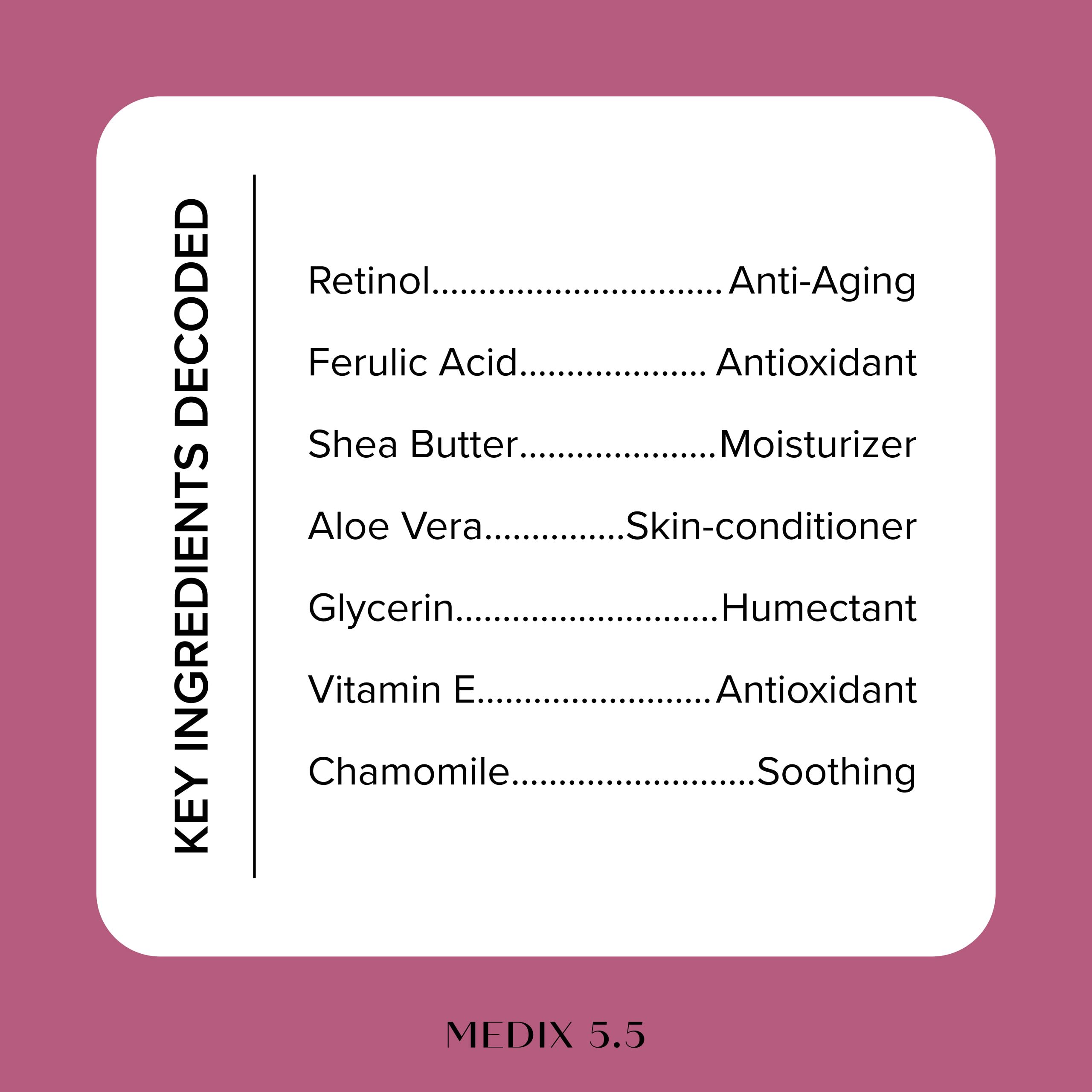 Medix 5.5 Argan Oil Cream Vitamin E Anti-Aging Care