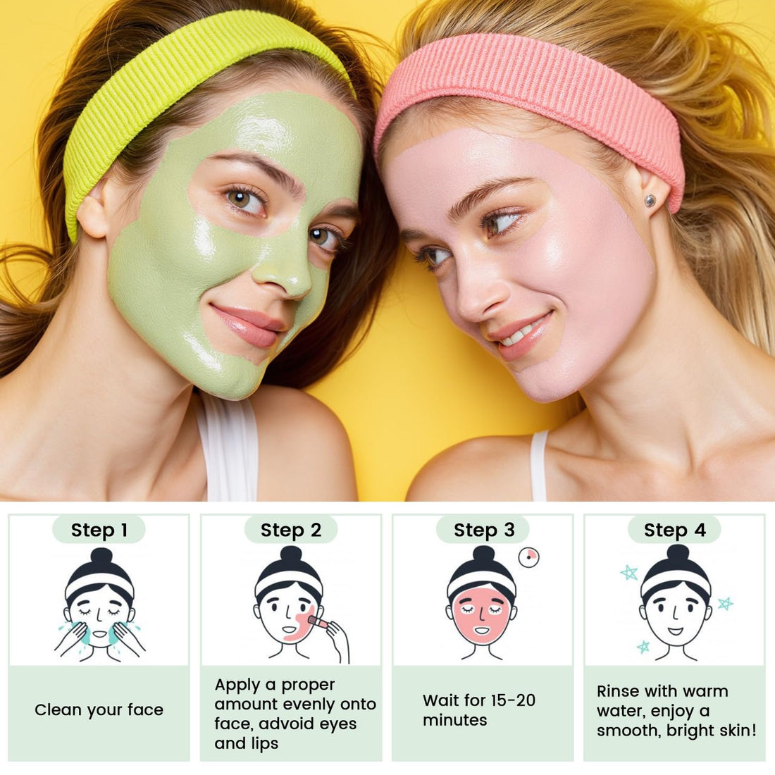 Turmeric Vitamin C Clay Mask Brightening Skin Care