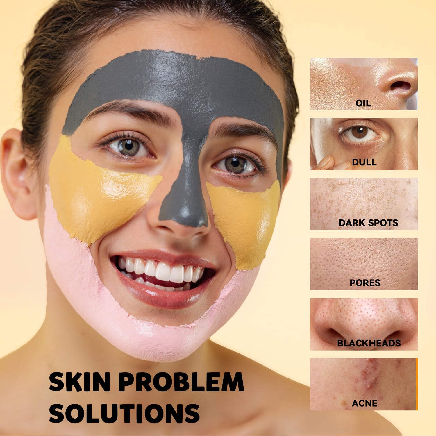 Turmeric Vitamin C Clay Mask Brightening Skin Care