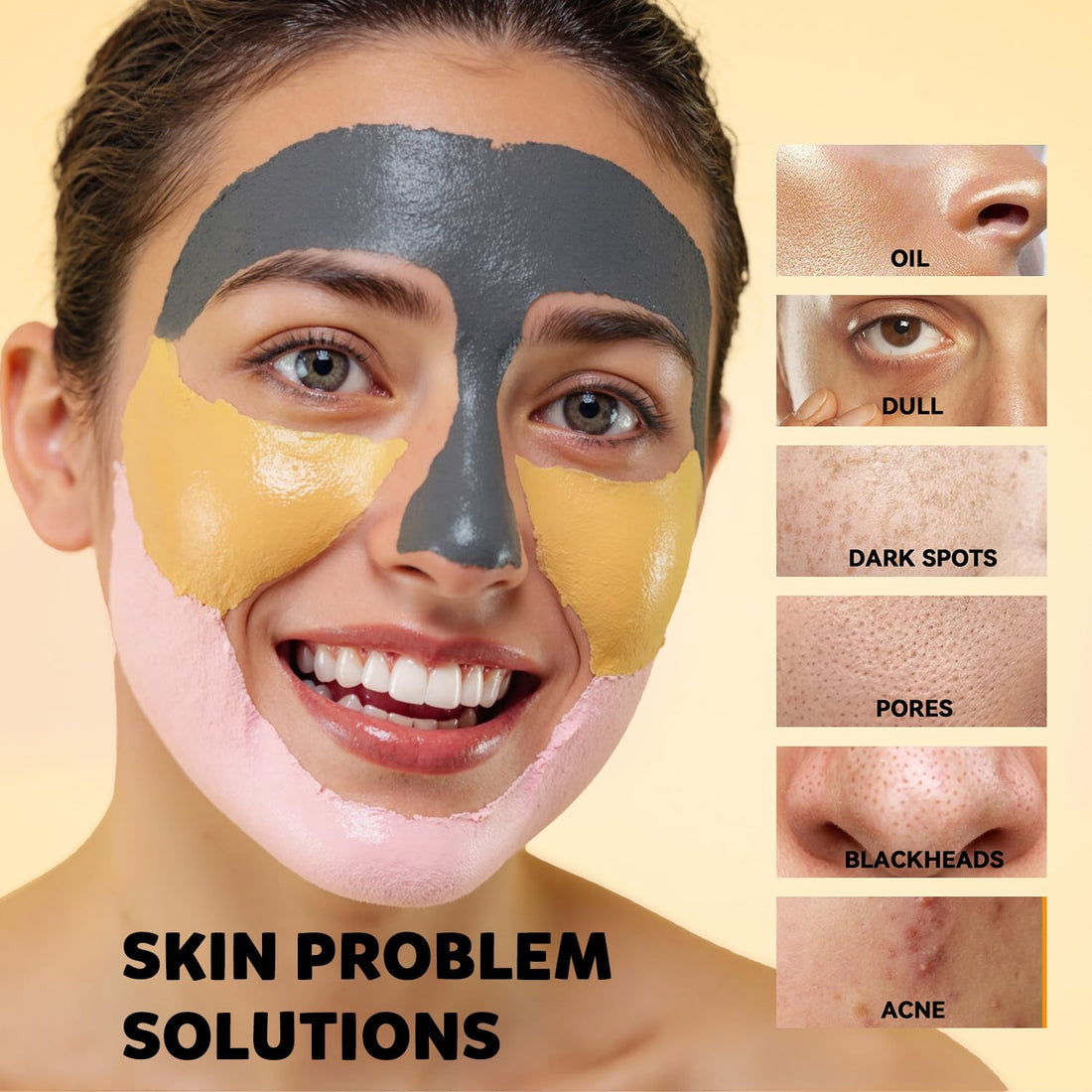 Turmeric Vitamin C Clay Mask Brightening Skin Care