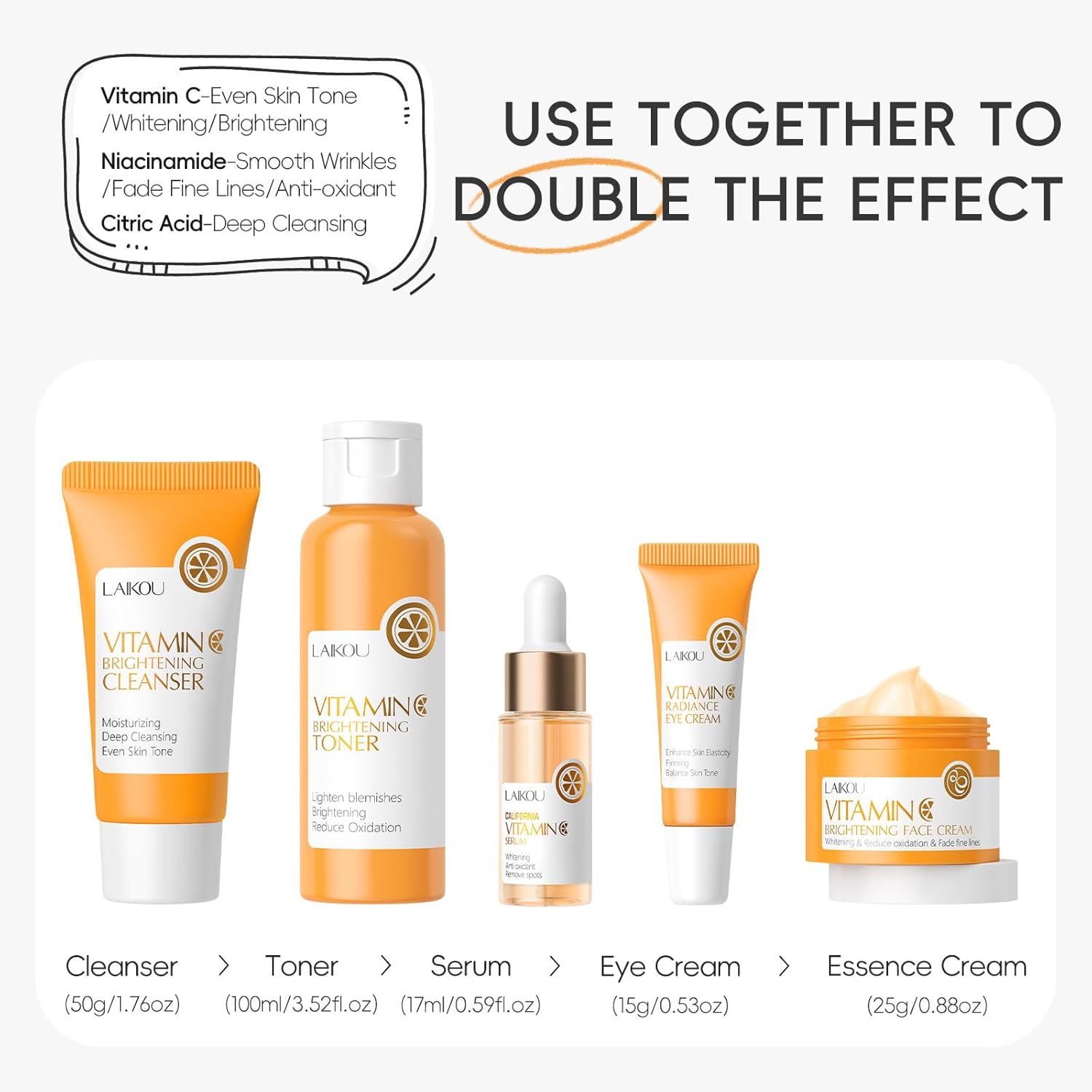 Vitamin C Hydrating Facial Cleanser – Brightening Daily Face Wash