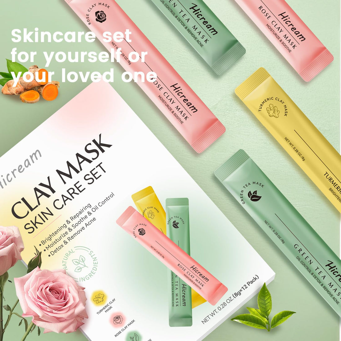 Turmeric Vitamin C Clay Mask Brightening Skin Care
