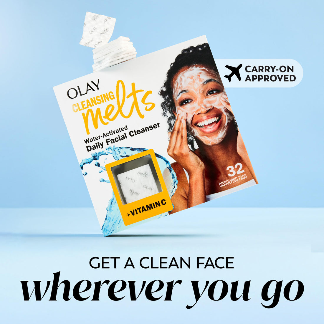 Olay Vitamin C Cleansing Melts Face Wash Brightening
