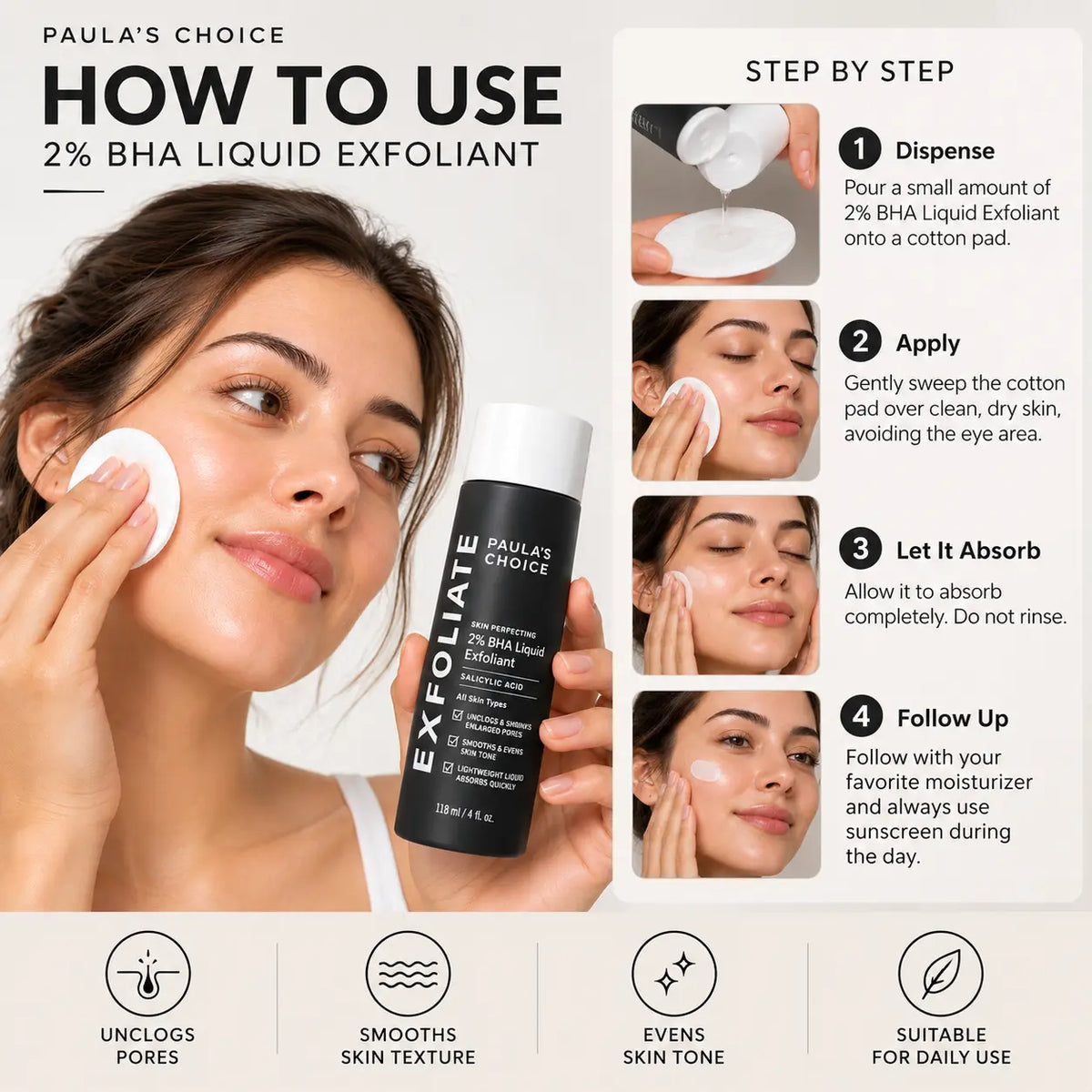 Paula's Choice Skin Perfecting 2% BHA Liquid Exfoliant, 1 oz
