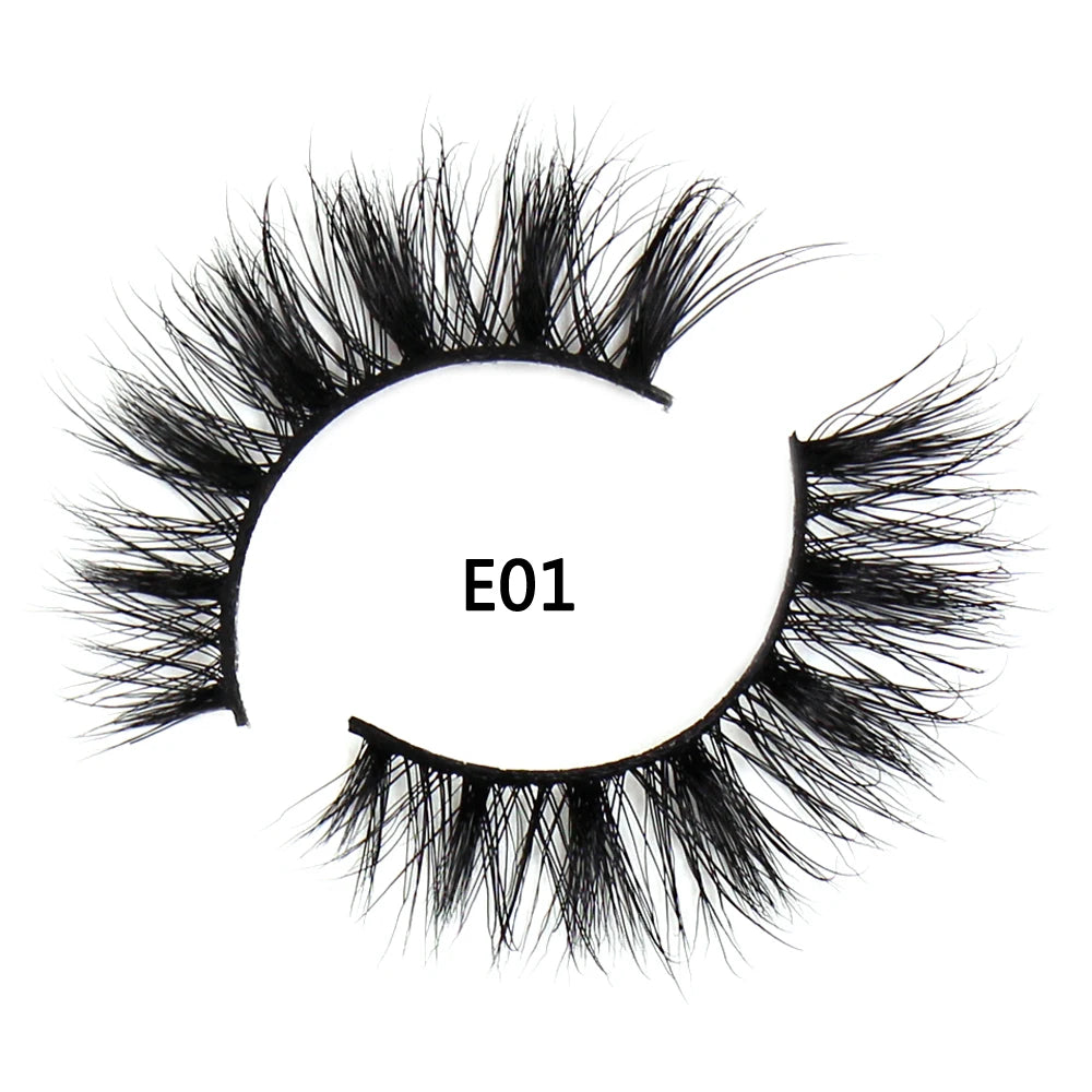 FOXESJI Lashes 3D Mink Eyelashes Natural Long Fluffy Dramatic Strip Eye Lashes Eyelash Extension Soft False Eyelashes Makeup