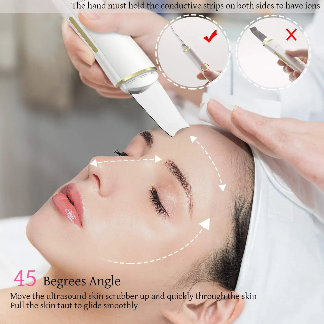Ultrasonic Face Spatula Pore Cleaner Skin Device