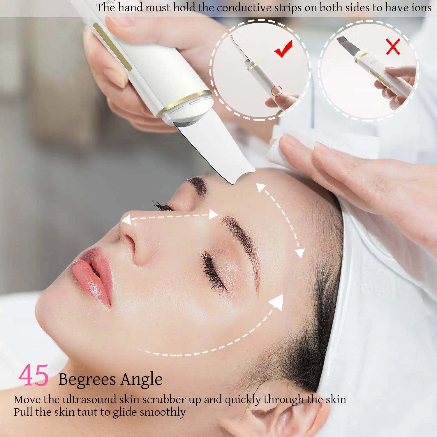 Ultrasonic Face Spatula Pore Cleaner Skin Device