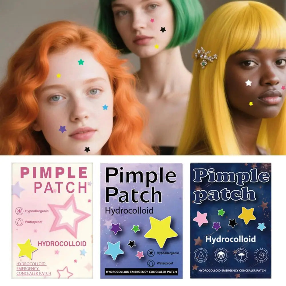Colorful Star Pimple Patch Bulk Set pack contents and count

