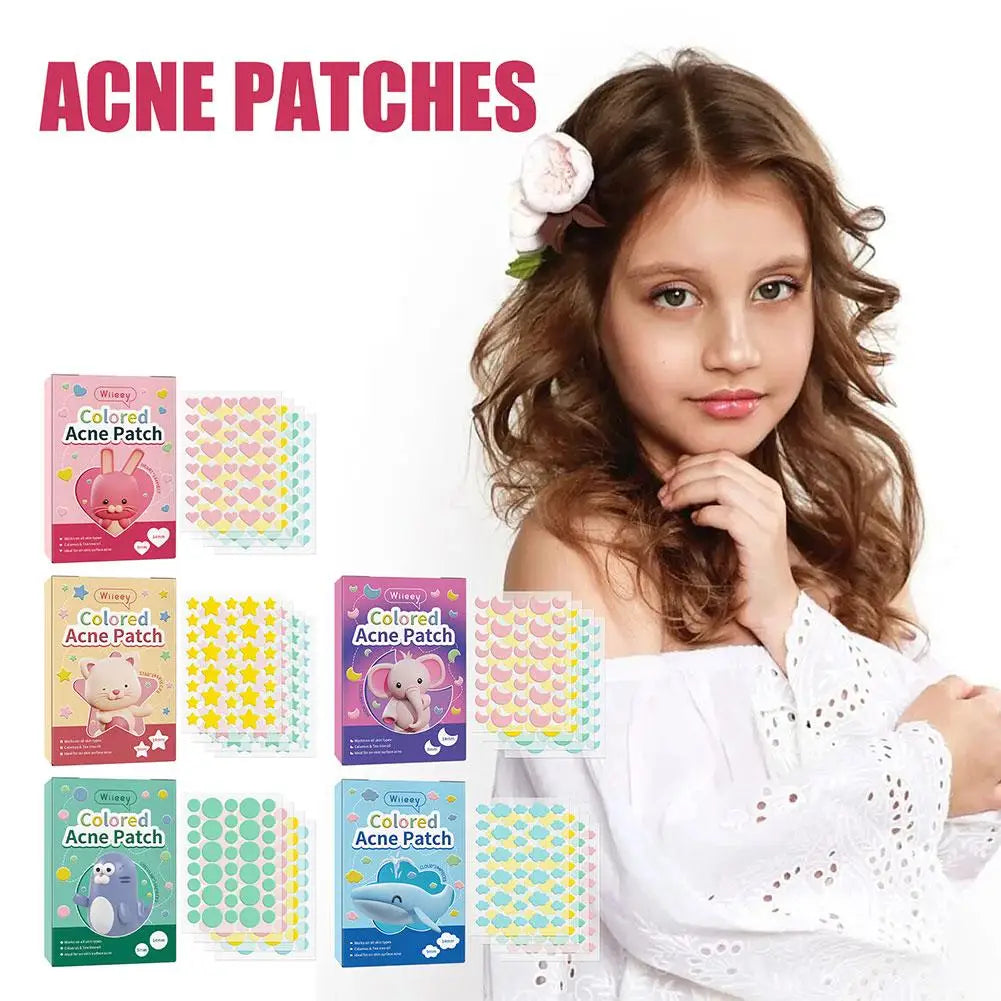 Star Acne Pimple Patches Colorful Invisible Spot Cover a sheet of patches
