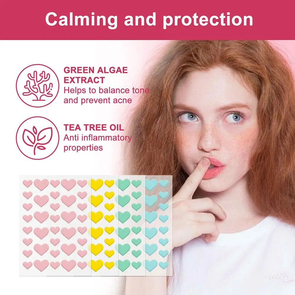 Star Acne Pimple Patches Colorful Invisible Spot Cover patch sizes and shapes
