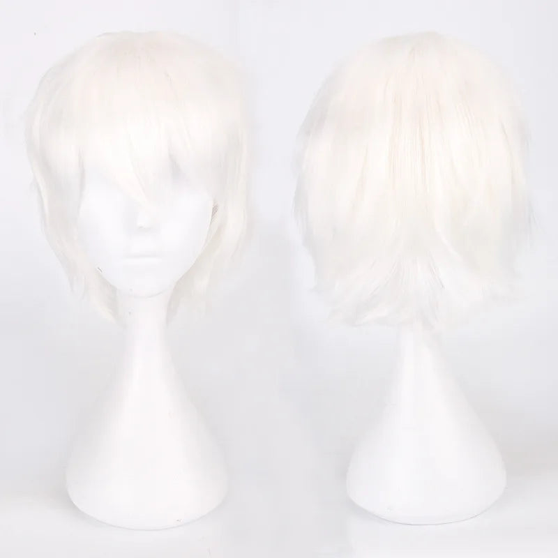 Cosplay Wig 30cm Short Anime Wig Heat Resistant Synthetic Hair Halloween Party Wigs + Wig Cap