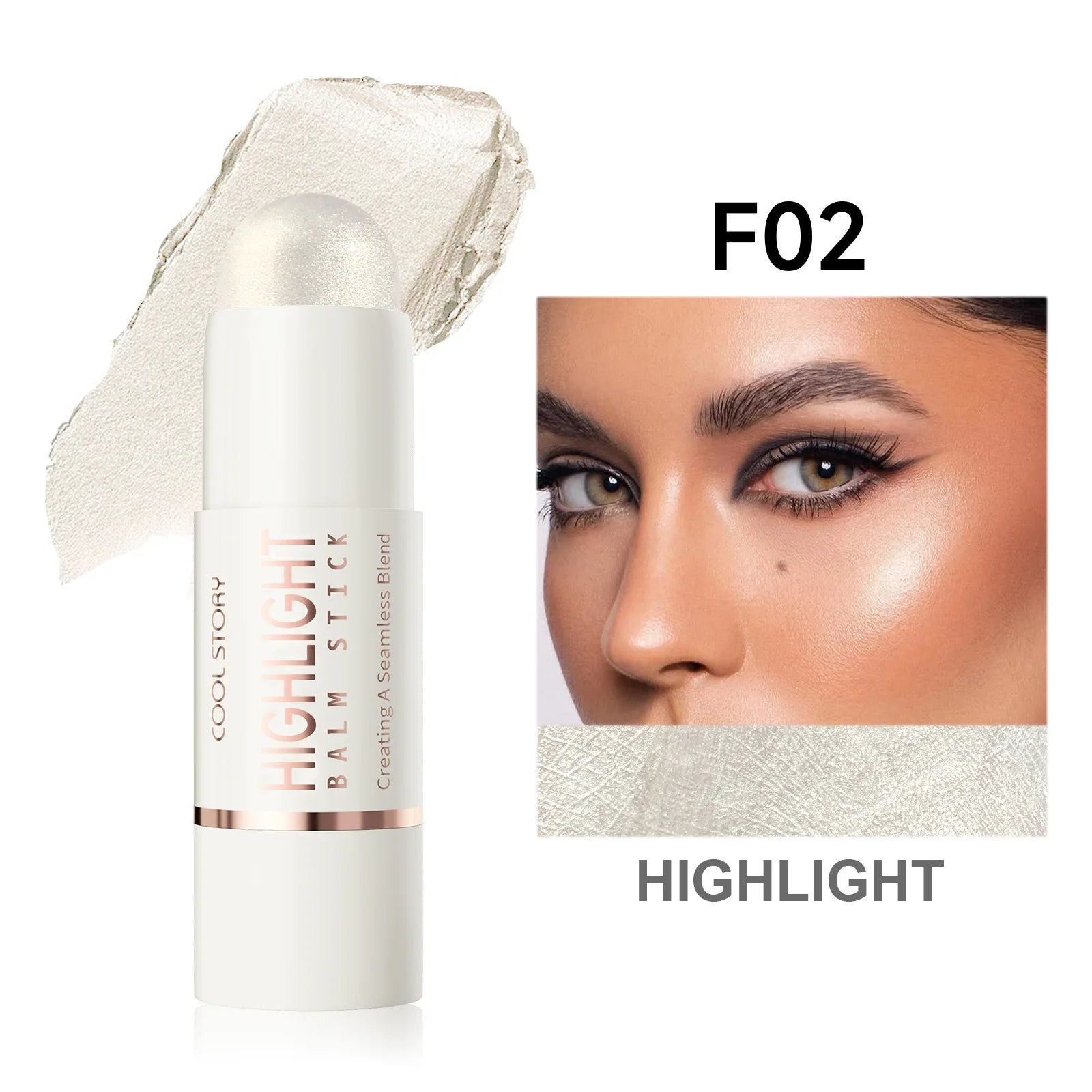 Face Contour Bronzer Stick Face Brighten Highlighter Bar Shimmer Highlighter Blush Stick Nose Shadow Pen Makeup Tool Cosmetics
