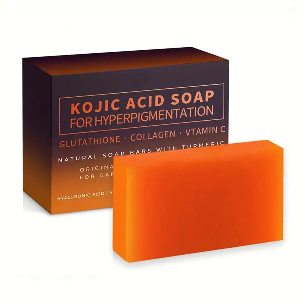 100g Kojic Acid Soap with Vitamin C,Turmeric, Retinol, Shea Butter, Vitamin E, Kojic Acid