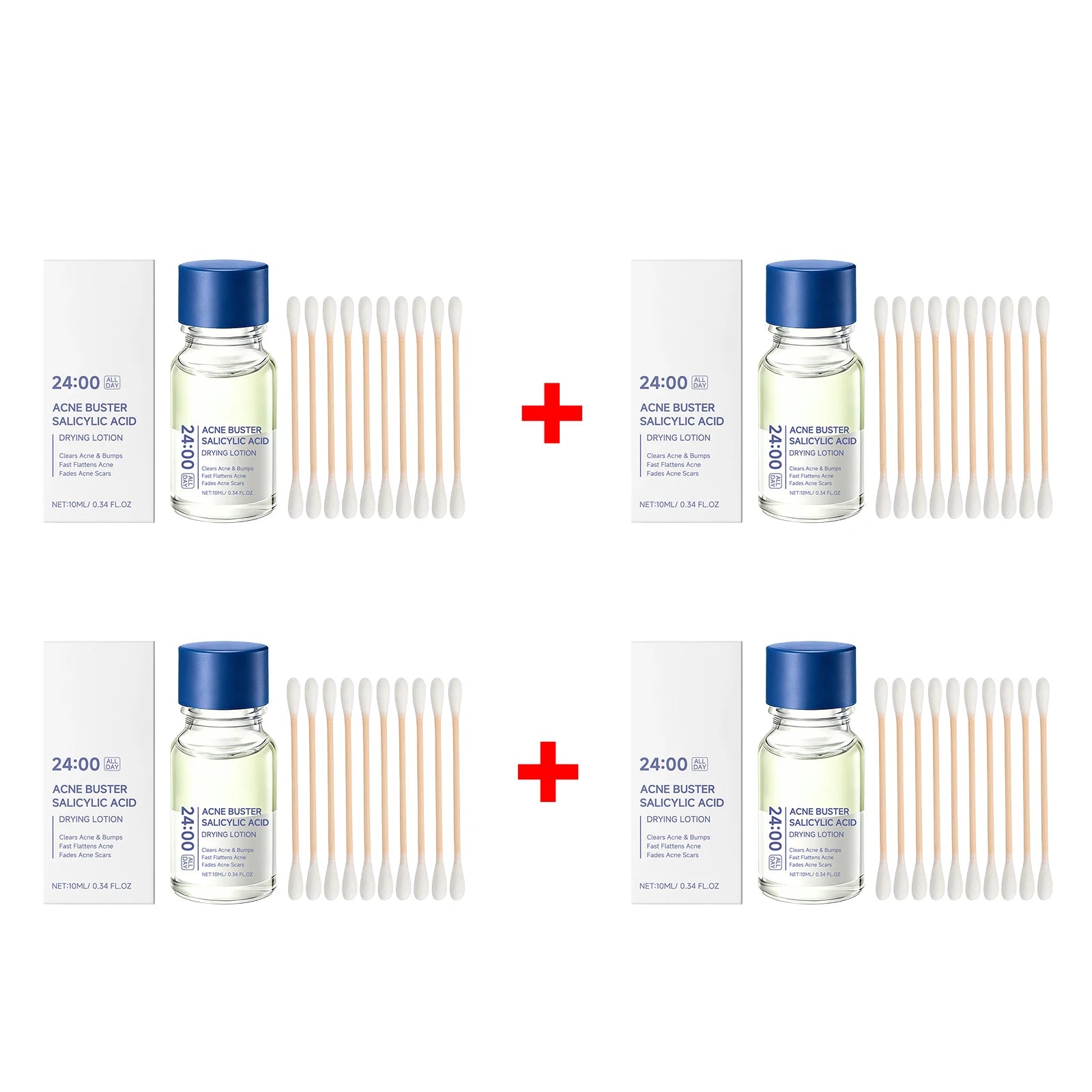 Salicylic Acid Drying Lotion Face Serum with Cotton Swab