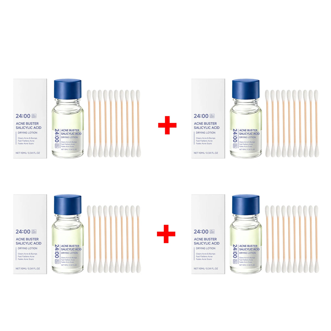 Salicylic Acid Drying Lotion Face Serum with Cotton Swab