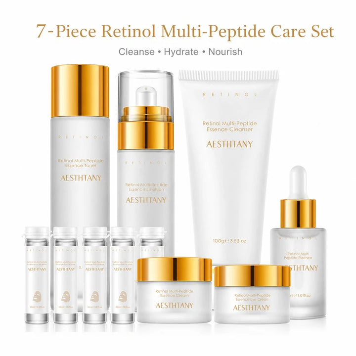 7-Piece Retinol & Multi-Peptide Skincare Set