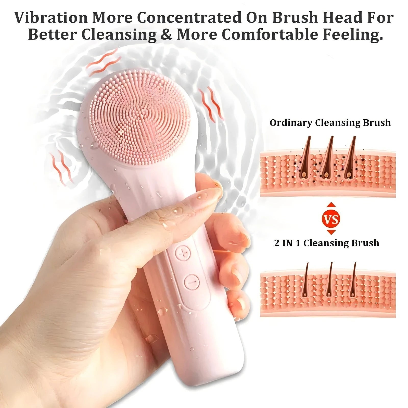 Silicone Electric Face Cleansing Brush Waterproof