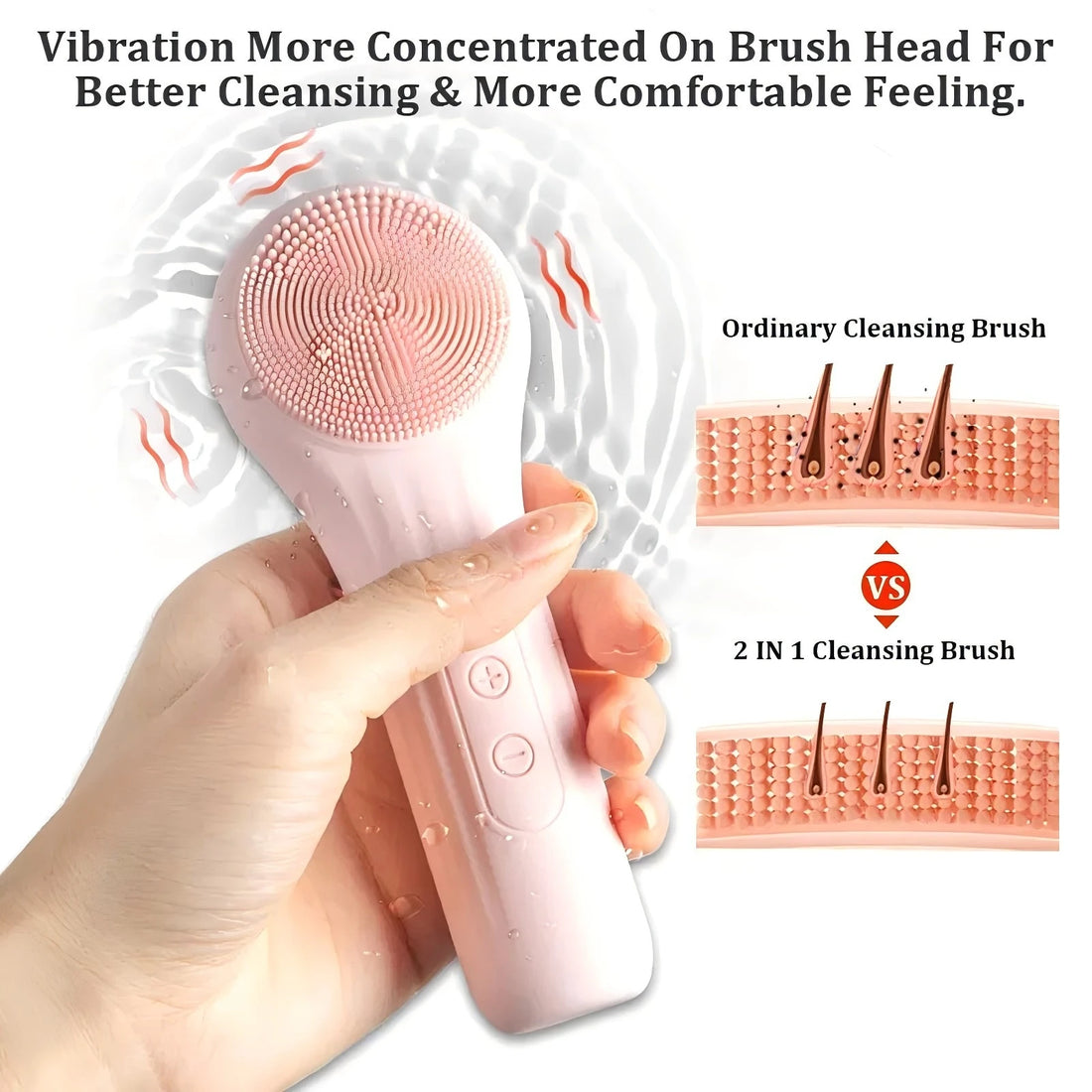 Silicone Electric Face Cleansing Brush Waterproof