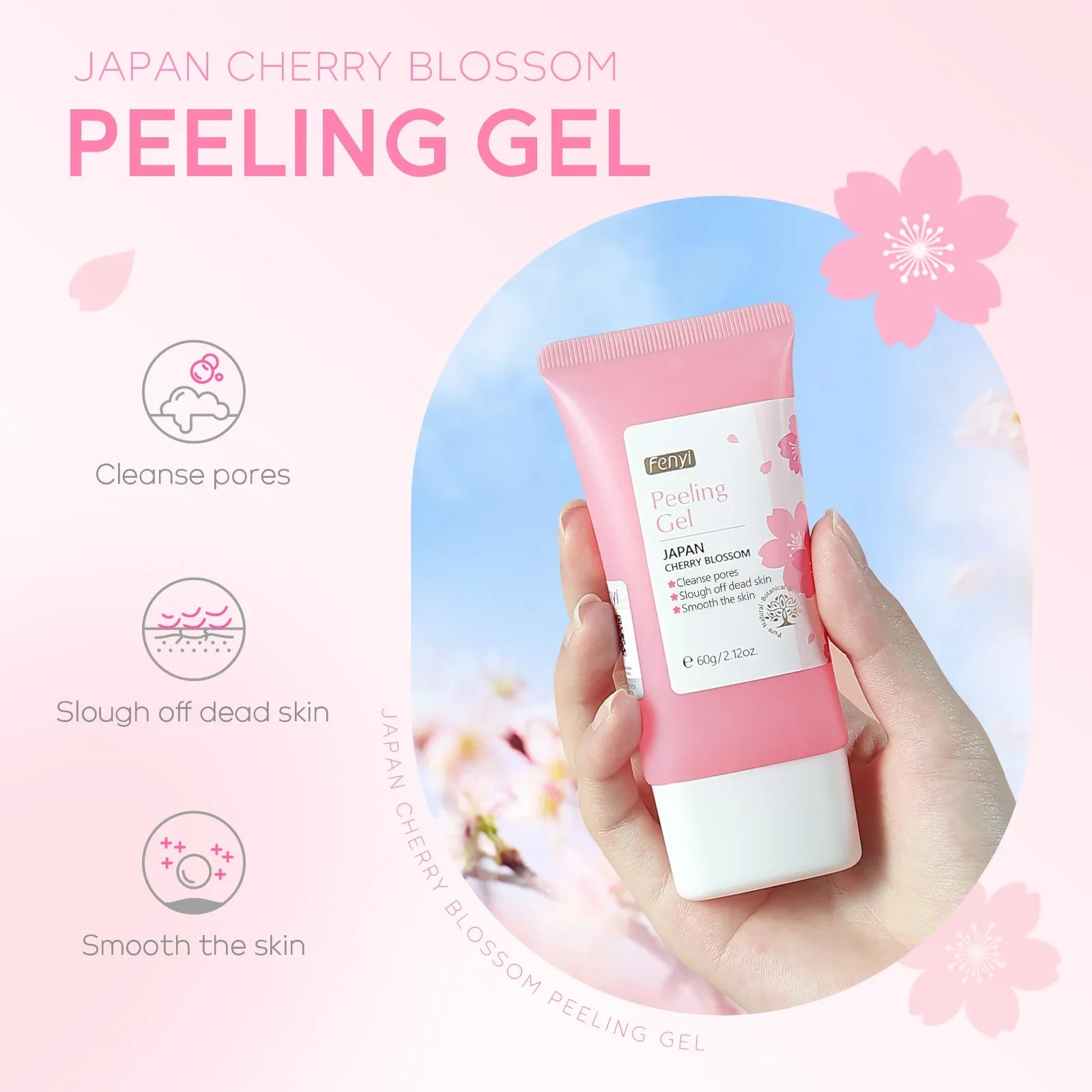 Sakura Exfoliating Facial Gel Deep Cleanser 60g