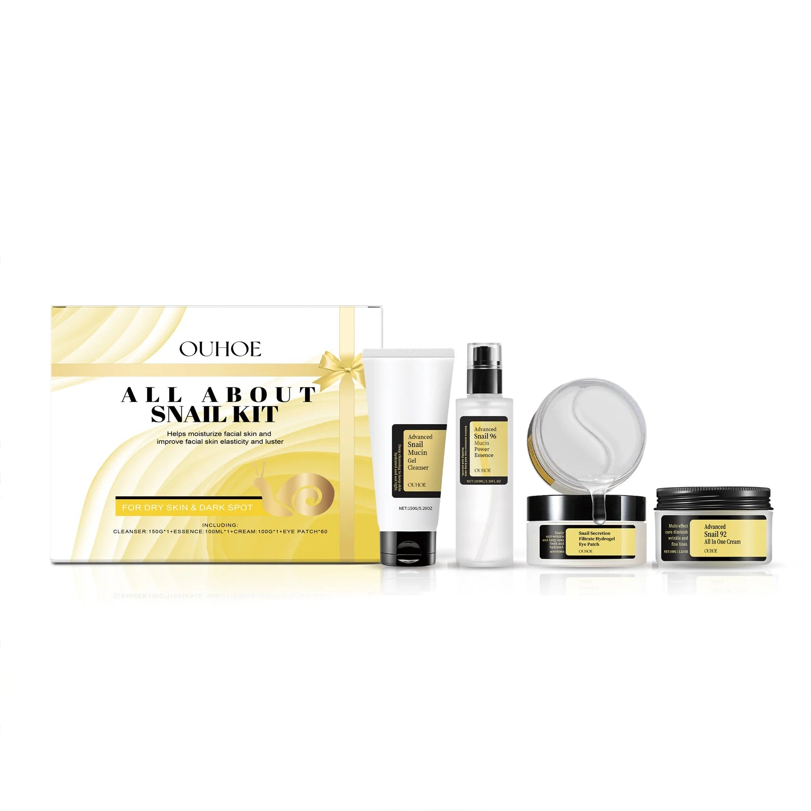 Snail Mucin Skincare Set 4-Step Glow Routine additional product view 17