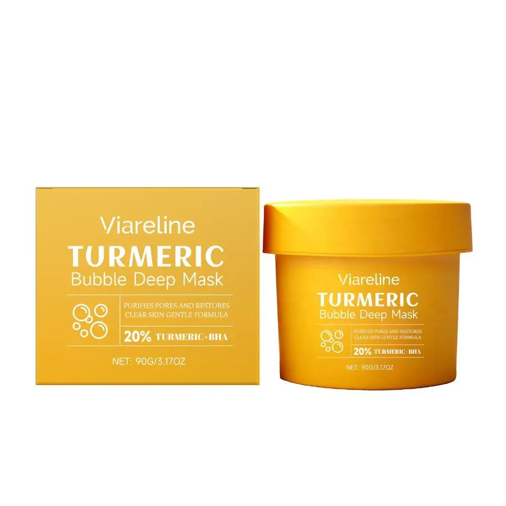 Korean Turmeric Bubble Facial Mask Exfoliating Deep Cleansing Remove Blackheads and Whiteheads Shrink Pore Oil Control Skin Care