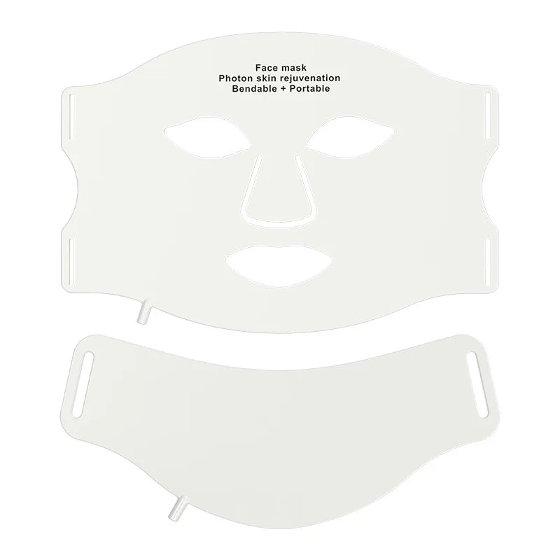 7-Color LED Face & Neck Mask Wireless Red Light Therapy type3 set no box variant