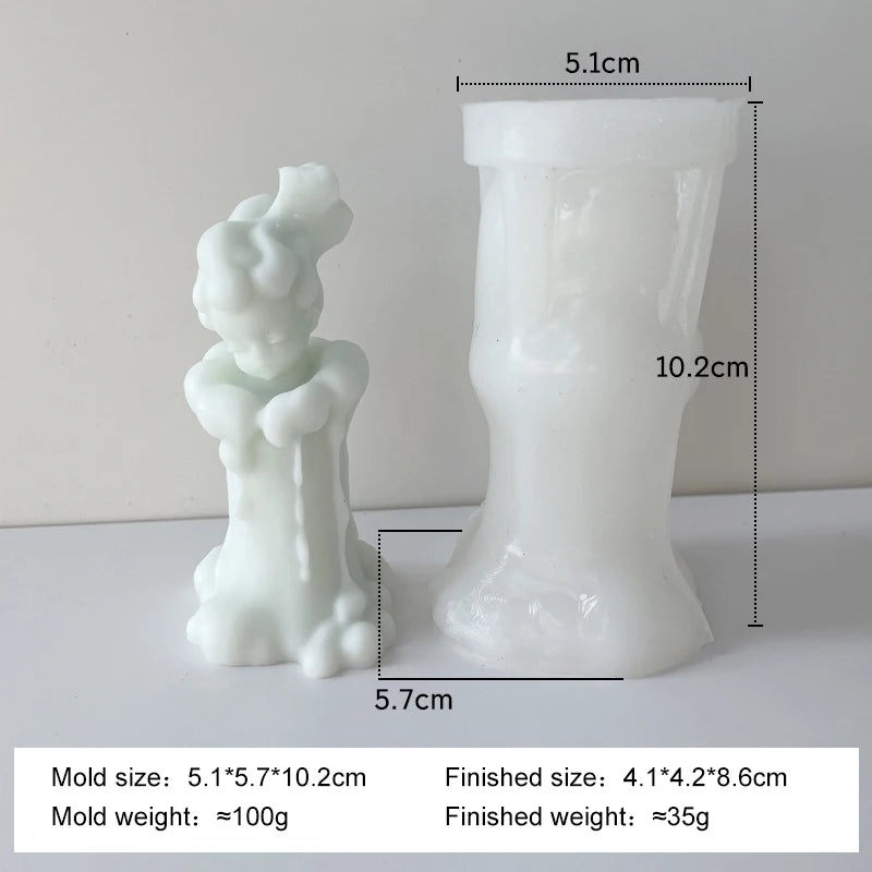 Halloween Devil Pumpkin Silicone Candle Mold Handmade Aroma Plaster Resin Decor Mould Soy Wax Candle Making Supplies