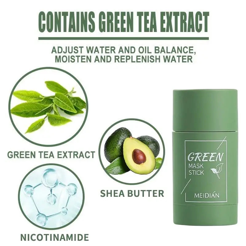 Green Tea Clay Mask Stick Deep Cleansing Oil Control additional product view 9