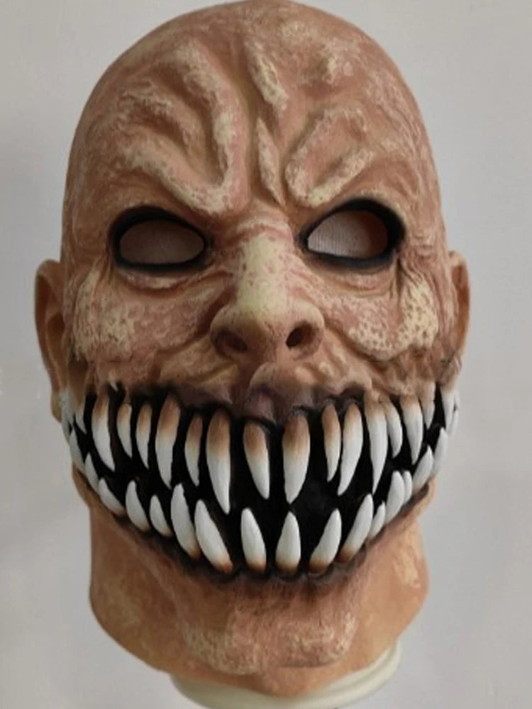 Latex Halloween Pumpkin Head Mask Head Cover Trick or Treat Scary Pumpkin Mask Breathable Novelty Jackolantern Mask Fancy Dress