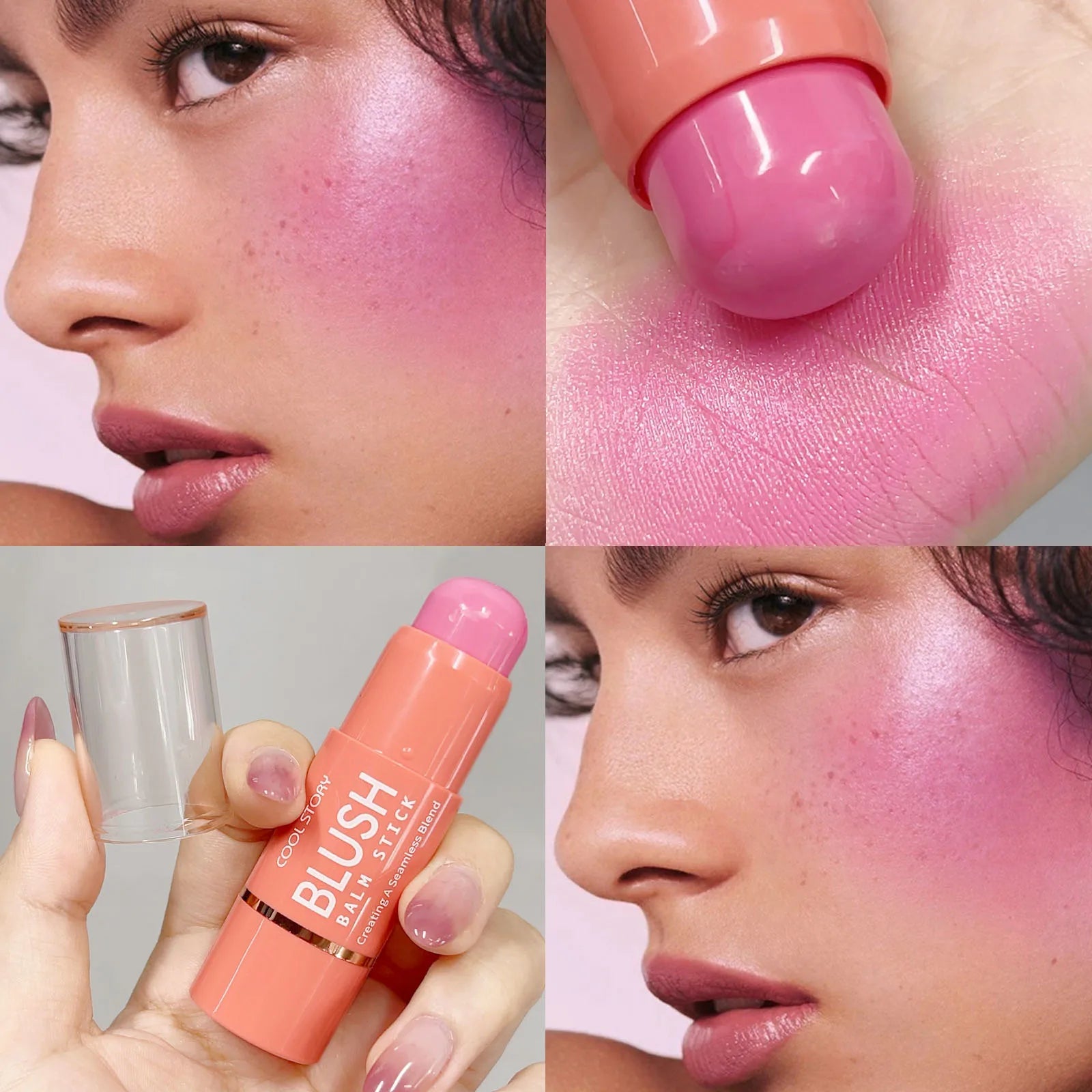 Face Contour Bronzer Stick Face Brighten Highlighter Bar Shimmer Highlighter Blush Stick Nose Shadow Pen Makeup Tool Cosmetics