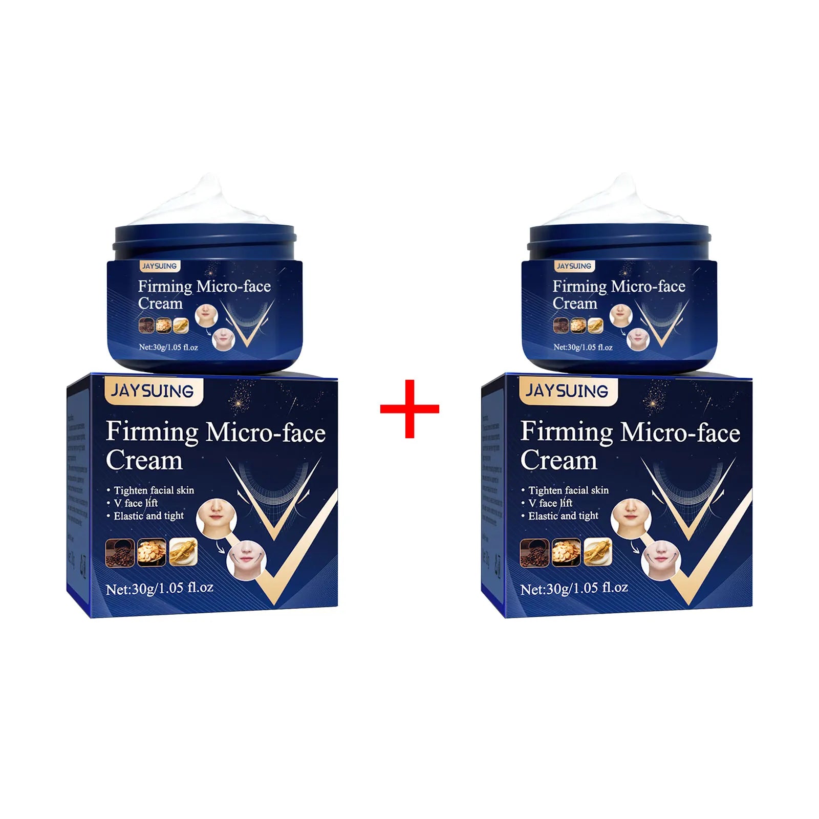 Jaysuing Firming Micro-Face Cream V-Shape Lifting Support the lightweight, absorbed finish